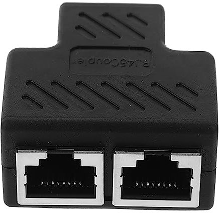 OSALADI 1 Adaptador De Enchufe Divisor De Ethernet Puerto Ethernet Divisor Módulo Ethernet Enchufe Internet Divisor para Cable Adaptador De Ethernet Divisor De Cable Ethernet Acoplador De