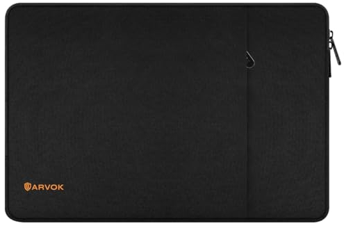 Arvok 13 13,3 14 Zoll Laptoptasche Schutzhülle für MacBook Air 13 Zoll/MacBook Pro 13/MacBook Pro 14, Wasserfeste Schützende Tragbare Laptop-Hülle für HP/Dell/Lenovo/Asus/Acer, Schwarz/Grau
