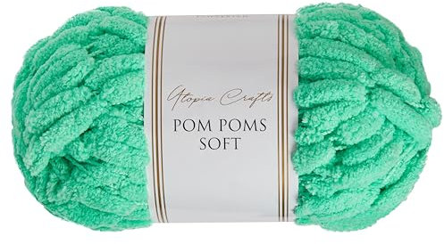 Utopia Crafts Pom Pom Soft Yarn 200g (Mint)