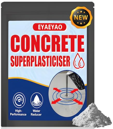 Concrete Super Plasticizer, Concrete Admixture, 8 Ounces High Range Water Reducer - High-Performance Super plasticizer Concrete Additive for Superior Strength, Workability