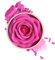 3D Rose Blush Powder for Cheeks, Lip and Eye, Matte Face Blush Blendable Formula Create Soft Matte Look and Even Finish