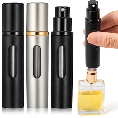 HJZHII 2 Pcs Perfume Travel Refillable Bottle, 8ml Perfume Atomiser