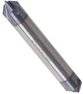 kimllier 3/8 Inch 4 Flute 90 Degree Double End Helix Carbide End Mill Tialn Coated