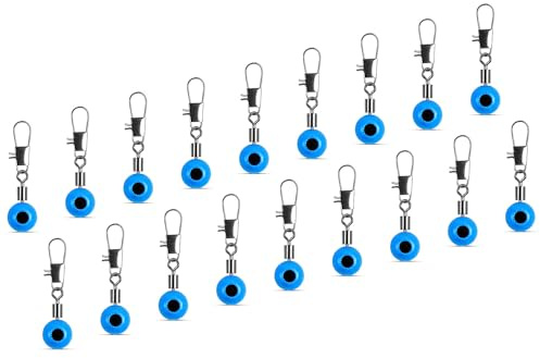 AMZfishing® Lot de 20 émerillons pour flotteurs, mangeoires et plombs de base | Accessoires de pêche à la carpe | Accessoires de pêche à la carpe | Accessoires de pêche | Accessoires de pêche |