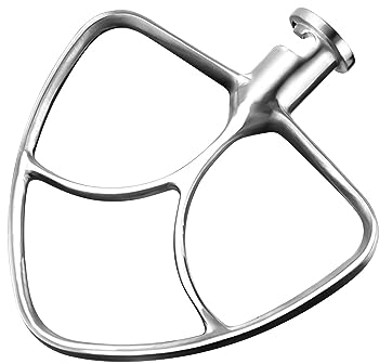 Frusta piatta in acciaio inox da 4,5-5 QT per miscelatore da cucina, accessori di ricambio per K45SS, KSM75, KSM90, KSM110, KSM125, KSM150