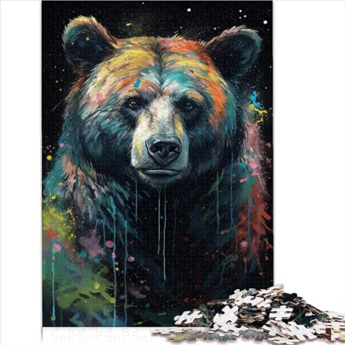 Jigsaw Puzzles For Kids 1000 Pieces Jigsaw Puzzles for Adults Beer painting Recycled Cardboard for Adults and Kids Age 12 Years Up Puzzle educational puzzle (26x38cm)