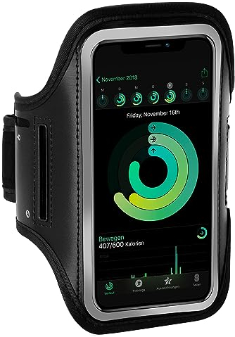 ONEFLOW Brassard de sport pour Samsung Galaxy Z Flip 5 avec fenêtre tactile, support pour téléphone portable pour le sport et l'extérieur, noir