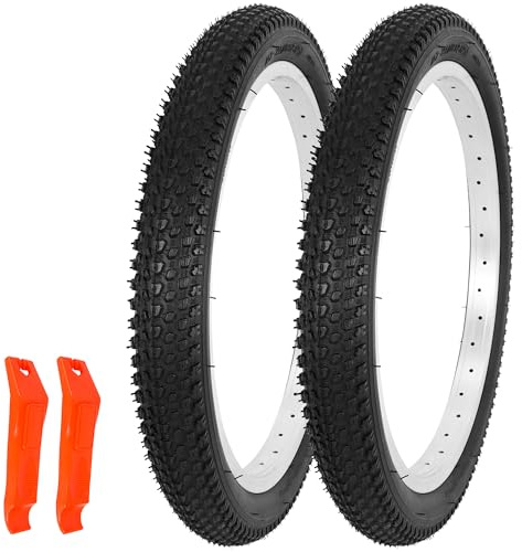 RUTU 18x2.125 Fahrradreifen - faltbar und leicht 18 Zoll Ersatz für 18 Zoll Joystar Balance Bike Hochfestes Profil mit Pannensicherheit Reifen (18“ x 1.95)