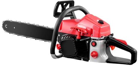 wowspeed Kettensäge Benzin - Motorsäge 5,7kw 58ccm Hubraum & EASY-Start - motorsäge benzin Schwertlänge 50cm, 2x Ketten