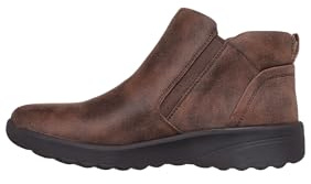 Skechers Women's Lovely Vibe Fall In Bloom Boots, Chocolate Microleather, 4 UK