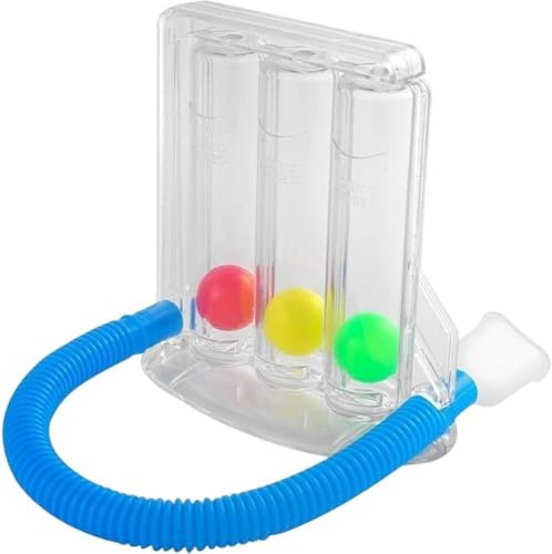 Tsffae Ejercitador Pulmonar, Entrenador De Respiración con 3 Bolas para Función Pulmonar, Ejercicio De Respiración Profunda, Capacidad Vital Y Mejora De Función Pulmonar.