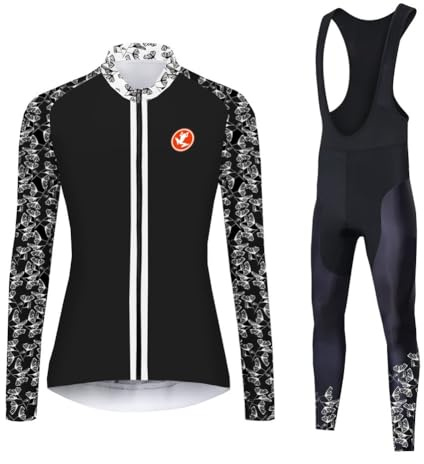 UGLY FROG Radbekleidung Langärmeliges warmes Damen Wollfutter Radhose mit Kissen 20D Gel