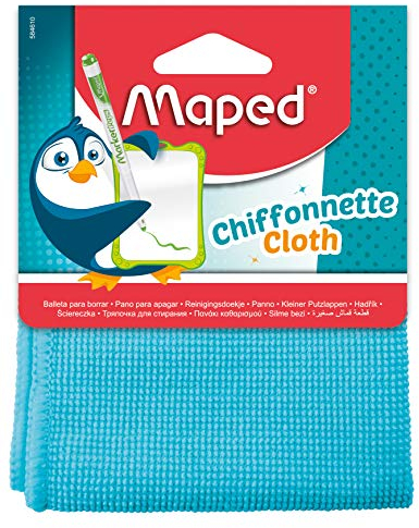 MAPED Chiffon microfibre pour ardoise et tableaux blancs Coloris Aléatoire