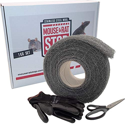 Maus & Ratte STOP Stahlwolle - SET 1kg