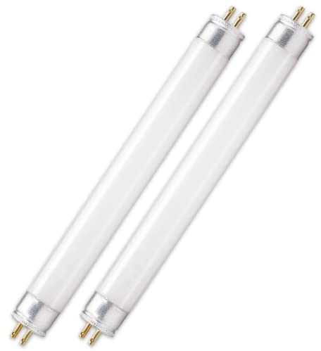CLAR - Tube Fluorescent T5 6W, Tube Néon, Lampade Fluorescenti, Lampadine, 21,2 x 1,6 cm (6 Watts T5, Pack 2)