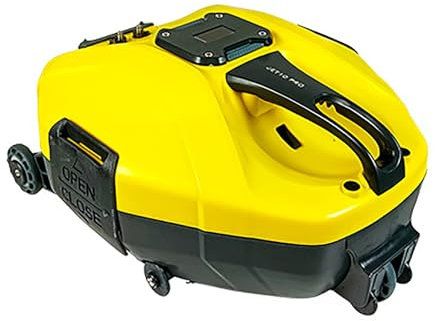 GLOBEXSSX Pulitore Robotico a Batteria, Pulitore Robotico per Piscine con Motori a Doppia Trazione, Tecnologia di Auto-parcheggio, Spazzatrici per Piscine Interrate