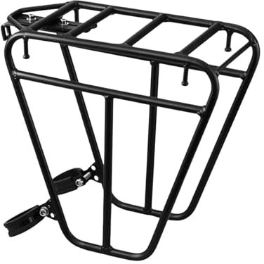 Fahrrad Gepäckträger Vorne Fahrrad-Vorderradgepäckträger Fahrrad-Front-Gepäckträger Für Touren 25 Kg Tragfähigkeit Touren-Gepäckträger Für Fahrräder Fahrrad-Gepäckträger Aus Stahl Für Straßenfahr