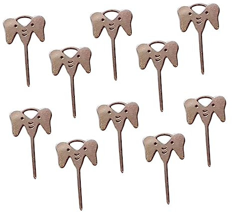 KOMBIUDA Extractor de Tarjeta Sim Herramienta para Teléfono Acero Inoxidable Diseño de 10 Piezas Compacto Práctico Color Plateado