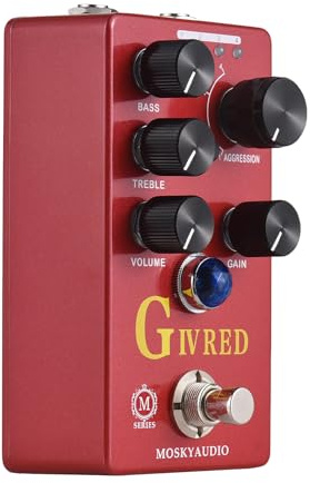 Mtlavishness Moskyaudio Guitar Effects Pedal G IV Red Purple Channel Preamp Overdrive Distortion Pedal erbjuder exceptionell ton Mångsidighet Professionell kvalitet Ljudkvalitet
