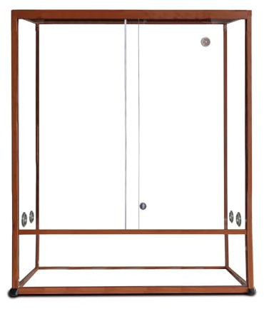 Reptiles Planet - Terrario in Alluminio Elegance, Legno con venature, per rettili/Anfibi