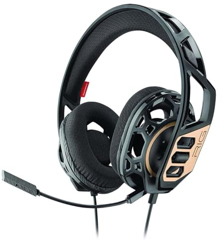 Plantronics RIG 300 Casque Audio Binaural Bandeau Noir - Casques Audio (Console de Jeu/PC/Jeux, Binaural, Bandeau, Noir, avec Fil, 1,5 m)