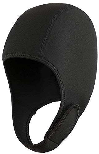 AIDIER 2mm Taucherhaube Neopren Neoprenhaube mit verstellbarem Kinnriemen Scuba Badekappe für Männer Frauen Thermische Tauchkappe zum Schnorcheln Kajakfahren Segeln Kanufahren Wassersport