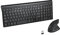2.4GHz Wireless Vertical Ergonomic Mouse and Keyboard Combo Ultra-Thin Portable Size for PC Desktop Computer Laptop Mac Tablet