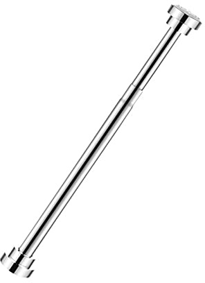 Telituny Bastone Armadio Appendiabiti Regolabile, Asta per guardaroba in acciaio inox senza punzonatura, 40-55 cm/15,7-21,7 pollici, adatta per armadi, balconi e finestre delle camere da letto