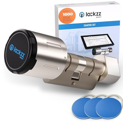lockzz Elektronisches Türschloss RFID, BUSINESS Starter-Set inkl. 3 Transponder, für Außentüren, Made in Germany (26/26)