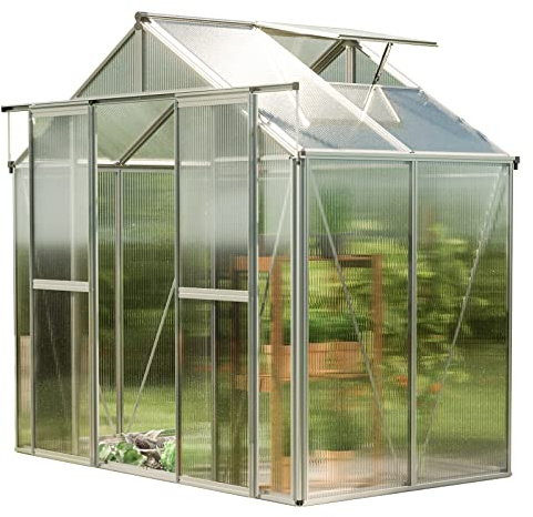 GFP Serra Saph 2 telaio in alluminio 259 x 133 cm, lastre a doppia parete di 8 mm
