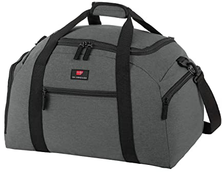 Von Cronshagen Reisetasche T1 RT34 | praktische Tasche mit großem Hauptfach | Reisetasche für Sport, Reise, Freizeit | Abnehmbarer Schulterriemen mit Polsterung (Grey 2-Tone, M - mittlere Tasche)