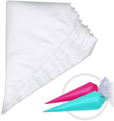 TAGYUO 200 Stück Einweg-Gebäckbeutel,2 Größen Einweg-Spritzbeutel,Mehrzweck-Einweg-Spritzbeutel-Set