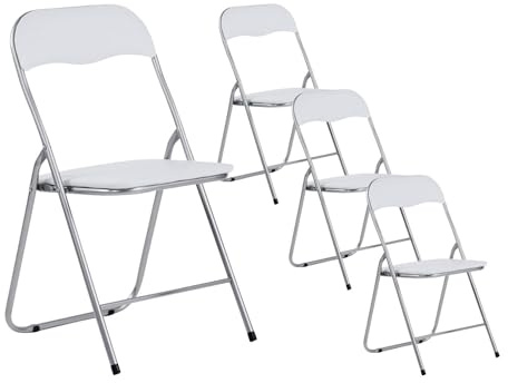 Pack 4 Sillas Plegables Acolchadas Basic 44x46x79cm 7house