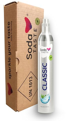 SodaTASTE CO2-Zylinder tauschen (Refill) für Wassersprudler, Classic, für bis zu 60l gesprudeltes Wasser (ACHTUNG: Leerer Zylinder benötigt)