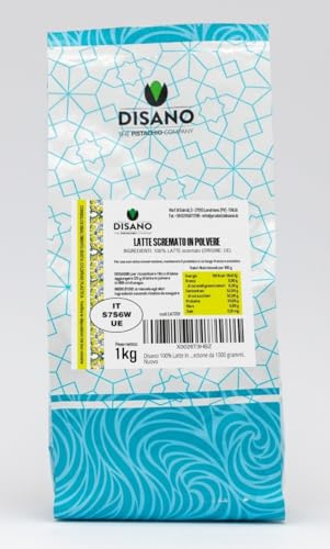Latte Scremato in Polvere Istantaneo 1Kg Disano – 100% Latte Naturale – Si Scioglie Subito – Ideale per Dolci, Yogurt, Gelato e Bevande – Lunga Conservazione