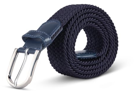 Bestlivings hemmy Stretchgürtel Flechtgürtel - Elastischer Stoffgürtel, dehnbarer Gürtel ohne Löcher, Unisex stufenlos verstellbarer Gürtel für Damen Herren