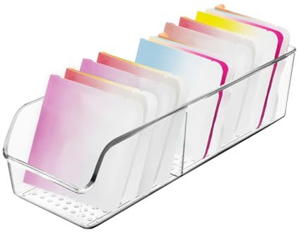 1PCS Boîte à Thé En Plastique, Transparent Boîtes et Coffrets à Thé et Café, Divisé Boite a the Compartiments avec 2 Cellules, Accès Facile Boite Tiroir pour Dosettes de Café, Sucre Dosette (1PCS)