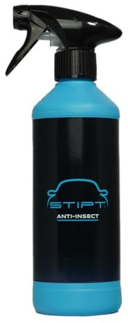Stipt Anti-Insectes Spray - 500ml Spray Anti-Insectes pour Voiture - Éliminateur Efficace de Mouches, Doux pour la Peinture - Inclus pulvérisateur - Parfait pour Pare-brises