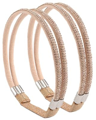 Generiska höga klackar anti-lösa skosnören, anti-drop hälremmar, avtagbara skoband, för att hålla lösa höga klackar, tofflor, glänsande strass skodekoration, Roséguld diamant, Siehe Beschreibung