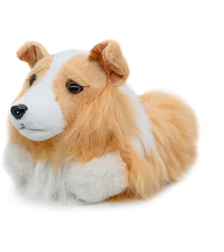 Onmygogo Pantoufles Hiver Chien Berger Shetland – Chaussons Peluche Animal Doux Confort Intérieur Maison Femme Homme (37-40 EU, Berger Shetland)