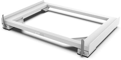 Meliconi Base Move SLIM, Anti-Vibration Base with Wheels and Brakes, for SLIM Washing Machines or Dryers, 250 kg, White