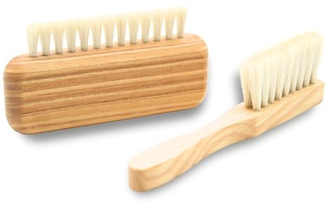 DOJA Barcelona Kit Limpieza Vinilos Discos - Set para Conservar Registros y Púas con Fácil Limpieza y Diseño Ergonómico - Cepillo de Limpieza de Vinilos y Agujas - Kit Limpieza Vinilos