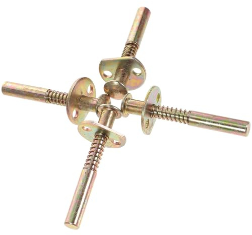 Sosoport Kit 4 Pièces de Loquets à Ressort Métal pour Lit Bébé Verrouillage Sécurisé pour Berceau Moustiquaire et Armoire Adapté aux Lits Évolutifs et Petits