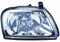 AUTOFORNITURE ITALIA Phare projecteur avant droit (côté passager) pour Mitsubishi L200 (1996-2005), halogène, blanc, réglage électrique