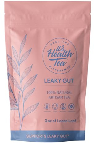 Leaky Gut & Thyroid Balance Herbal Tea – Caffeine-Free Herbal Blend | Supports Digestive, Immune & Thyroid Function | Paleo Friendly | 35 Tea Bags (3 oz)
