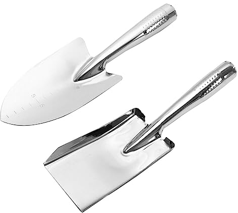 YARNOW Saftiges Pflanzwerkzeug Kaminschaufel Spatenschaufel 2 Stücke Garten- Scoop- Spachtel- Shovel- Transplantator- Handschaufel für Garten- Graben Kohlenschaufel Klein