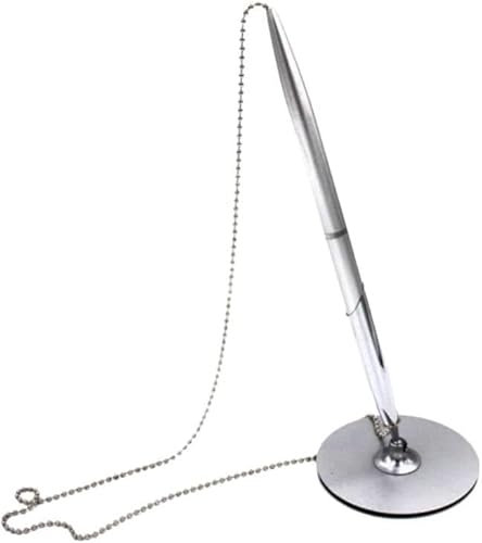 EFARMA Ketten-Desktop-Stifte, Zähler, sicherer Stift, Schreibtischstift mit Kugelkette, Desktop-Stifte, Signatur-Kugelschreiber für Geschäft, Theke, Büro, Hotel, Lobby, Einzelhandel