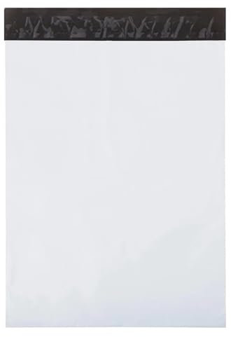 200 Stück Folienversandtaschen selbstklebend | 200 x 350 mm Versandbeutel mit Selbstklebeverschluss | 20 x 35 cm Versandtüten blickdicht aus Plastik für Kleidung und Textilien