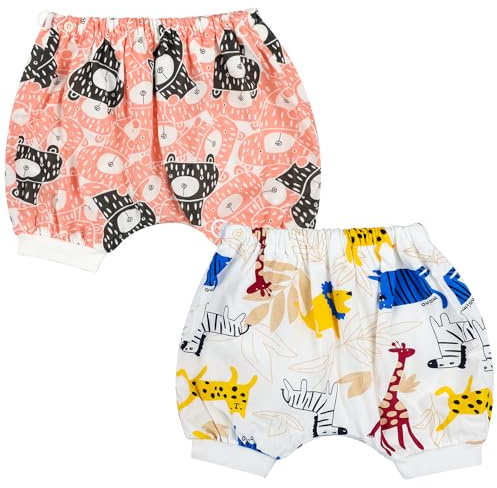 MOEMOE BABY Pantalones de Entrenamiento para el Orinal, Pantalones cortos de pañal para Niño, Algodón Pantalones para Pañales, Reutilizables Bragas de Aprendizaje,2 años