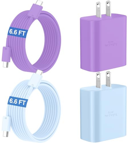 45W Super Fast USB C Android Type C Phone Charger Fast Charging 6.6FT Cord